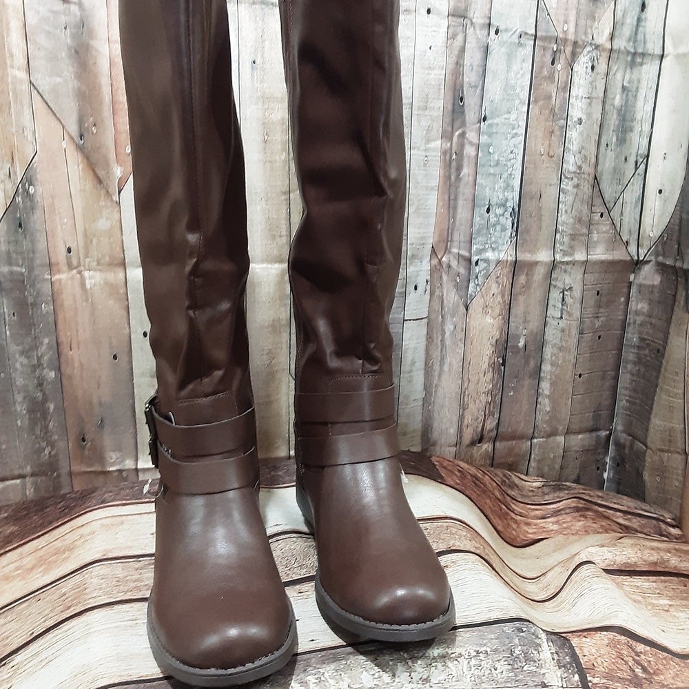 Style & Co. Brown Over the Knee Boots